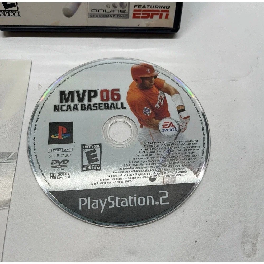 MVP 06 NCAA Baseball (Sony PlayStation 2, 2006) Complete